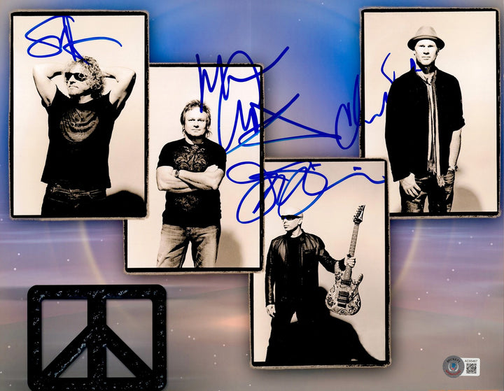 Chickenfoot Signed 11x14 Photo Band Signed By All 4 Sammy Hagar Beckett #AC95467