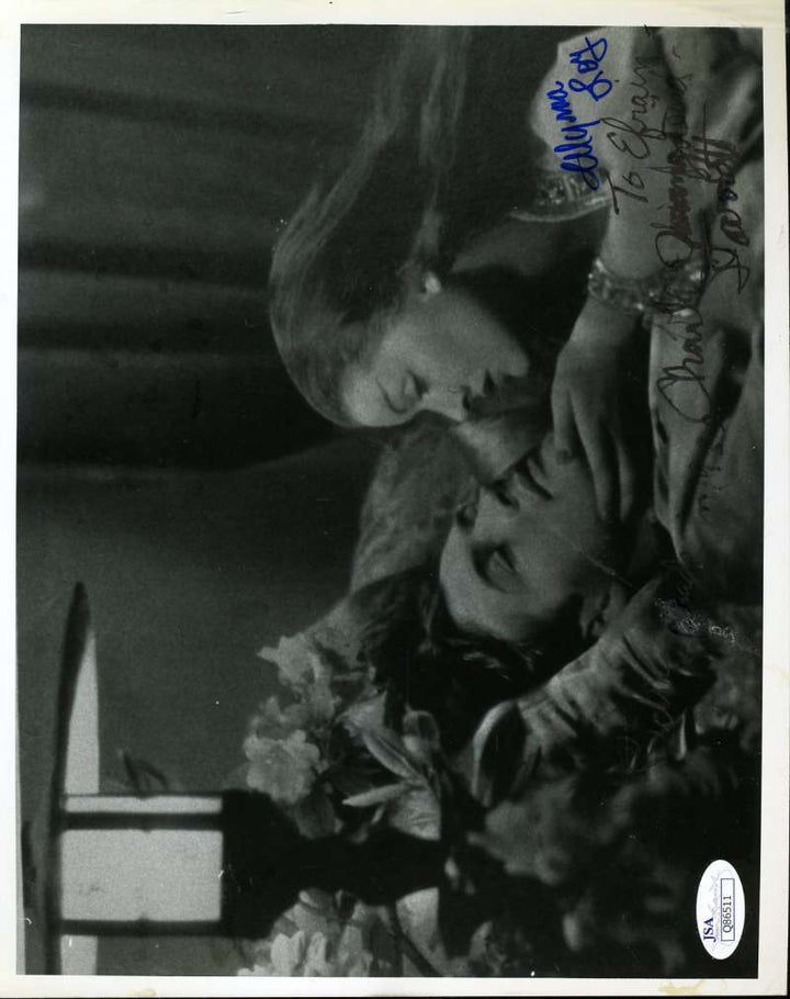 Myrna Loy Charles Starrett Hand Signed Jsa Coa 8x10 Photo Autograph Authentic