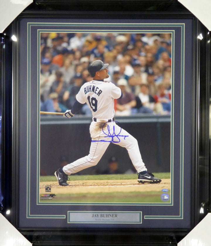 Jay Buhner Signed Framed 16x20 Photo Seattle Mariners MCS Holo