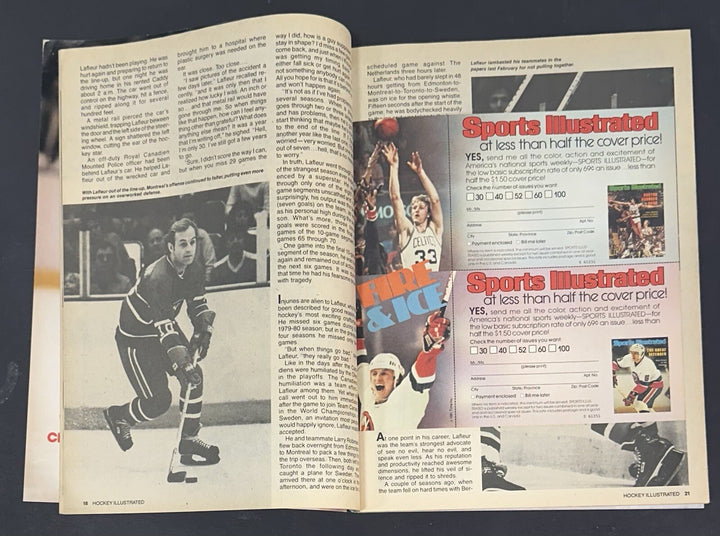 Mike Bossy Signed Hockey Full Magazine 1982 PSA 10 Gem Mint Auto Islanders LOA