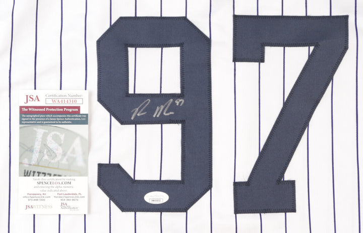 RON MARINACCIO SIGNED #97 NEW YORK YANKEES JERSEY w/ JSA WITNESSED AUTO COA
