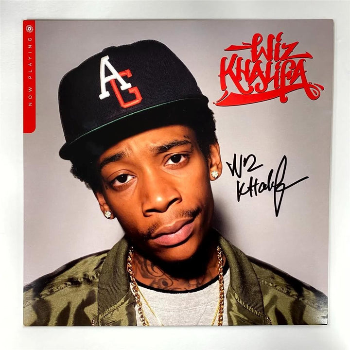 Wiz Khalifa Now Playing signed vinyl record album cover LP autograph Beckett BAS