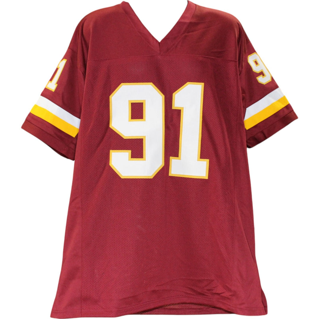 Ryan Kerrigan Autographed/Signed Pro Style Red XL Jersey Beckett Witness 49002