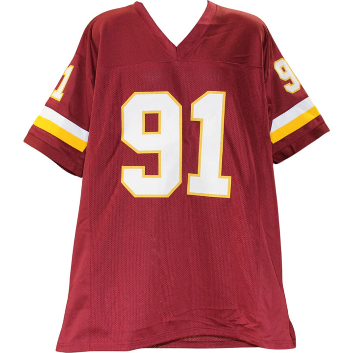 Ryan Kerrigan Autographed/Signed Pro Style Red XL Jersey Beckett Witness 49002