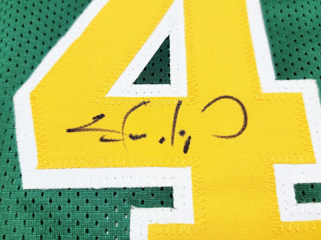 Seattle Supersonics Shawn Kemp Autographed Signed Green Jersey MCS Holo