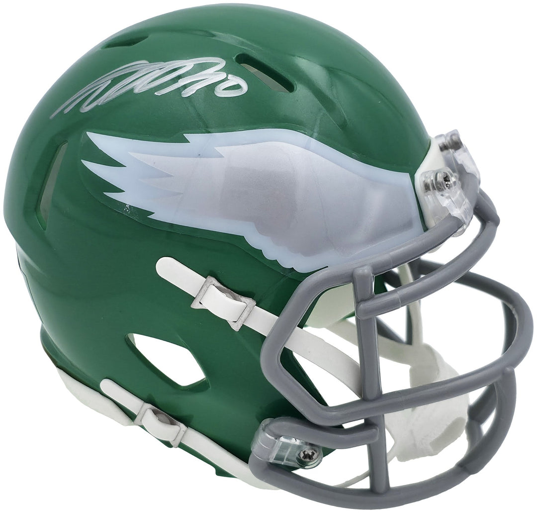 DeSean Jackson Auto Eagles 2023 Alternate Kelly Green Speed Mini Helmet Beckett