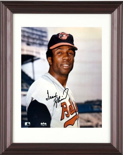 Frank Robinson signed Baltimore Orioles MLB 8x10 Photo Framed- Tuff Stuff COA