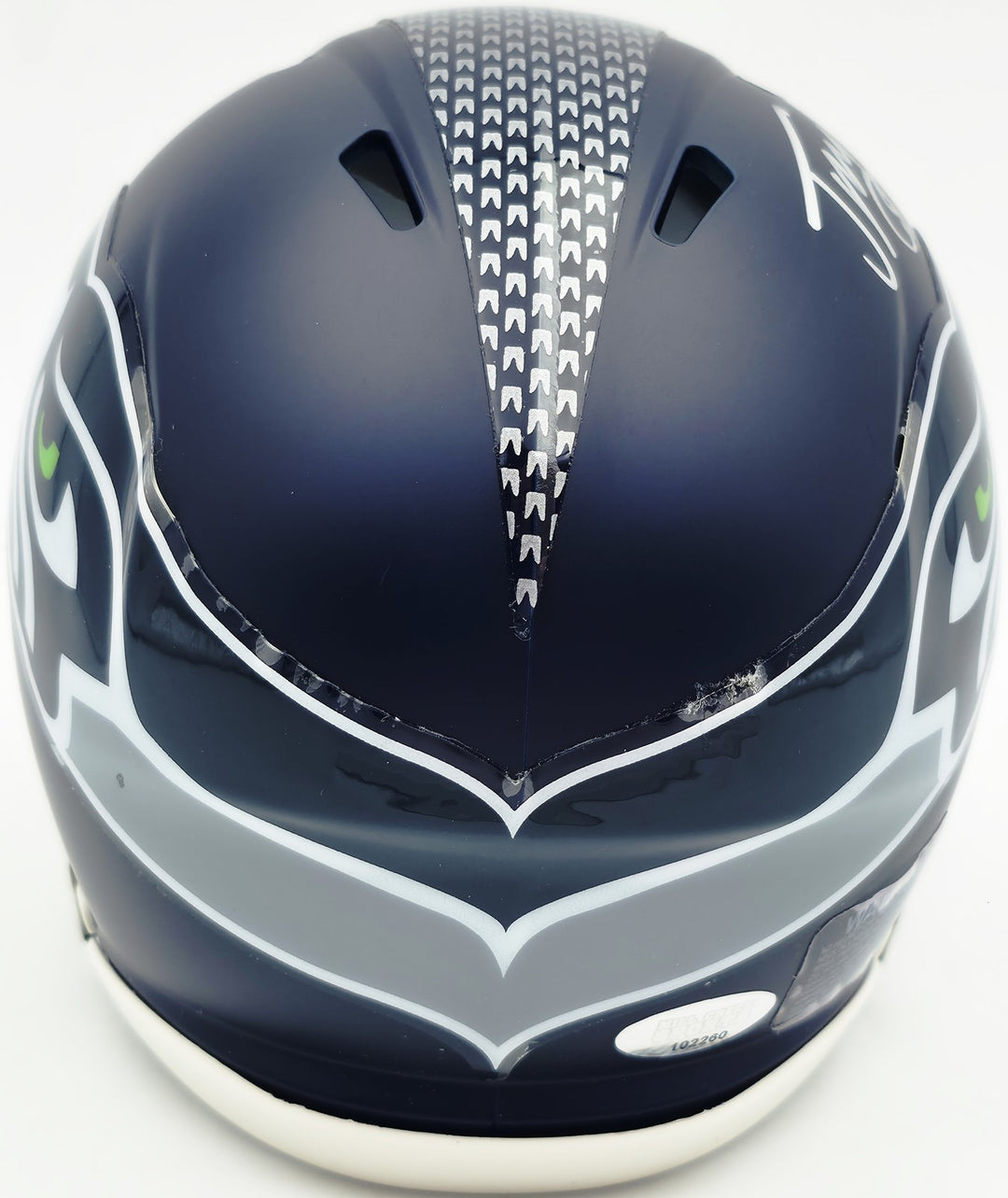 Jason Myers Signed Seahawks Blue Speed Mini Helmet MCS COA