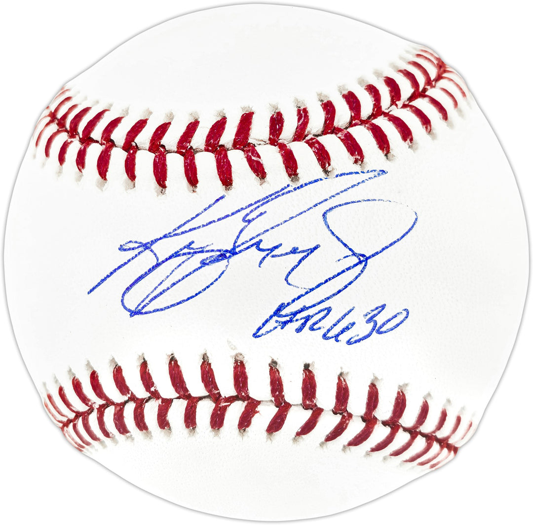 Ken Griffey Jr. Signed Official MLB Baseball Mariners "HR 630" Beckett Witness
