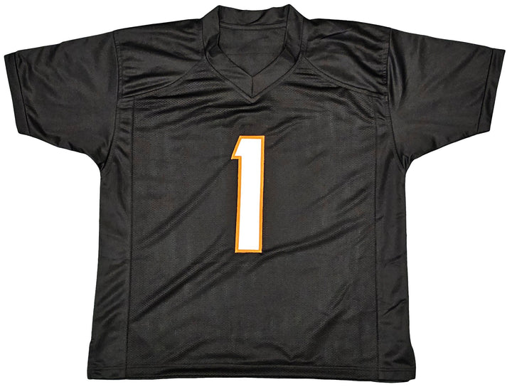 Cincinnati Bengals Ja'Marr Chase Signed Black Jersey Beckett Witness