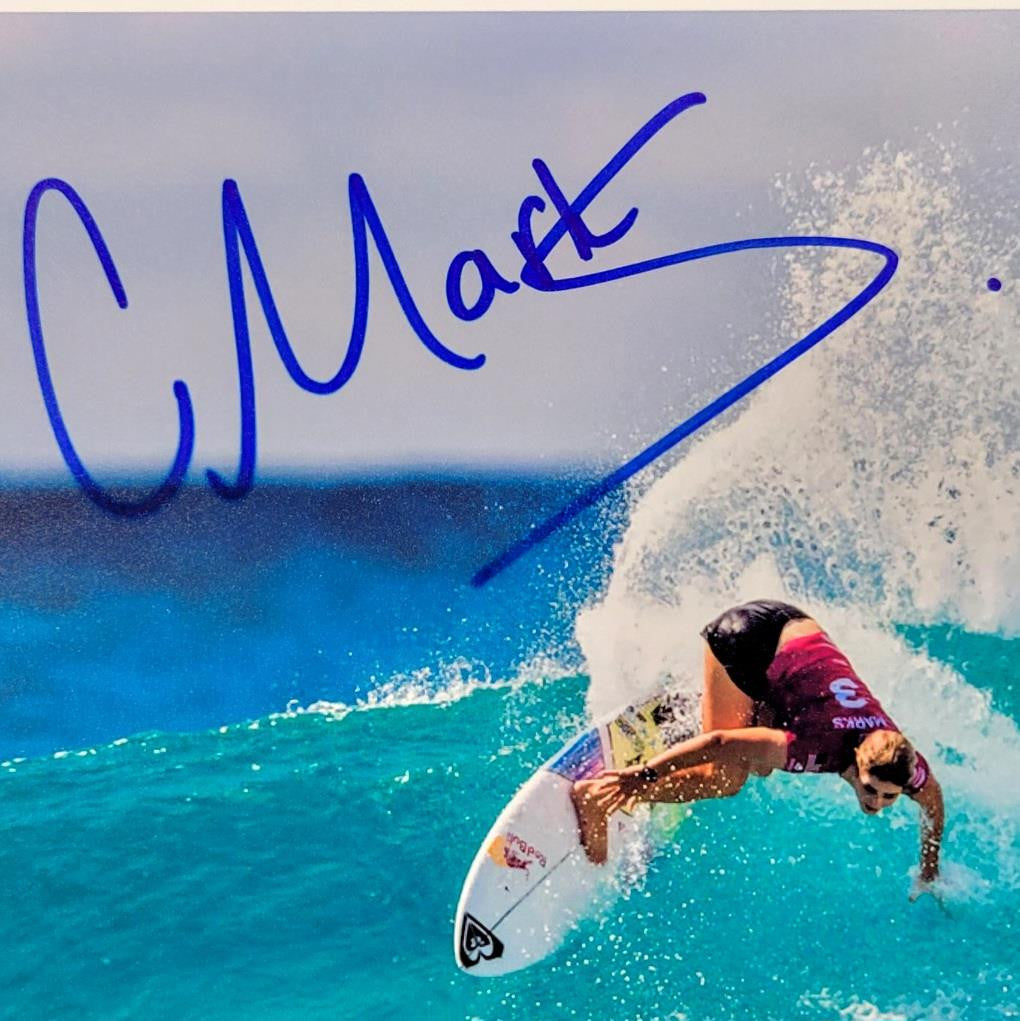 Caroline Marks signed 8x10 Photo USA Olympics Gold Surfer autograph~ Beckett BAS