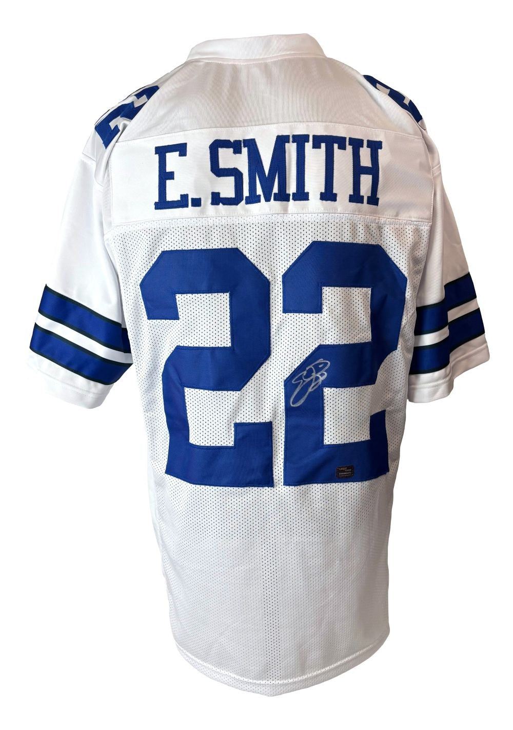 Emmitt Smith Dallas Signed White Football Jersey Prova Hologram