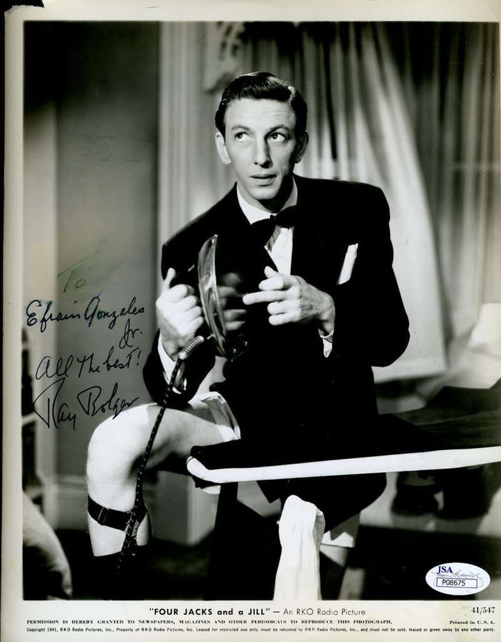 Ray Bolger Jsa Signed 8x10 Photo Authentic Autograph
