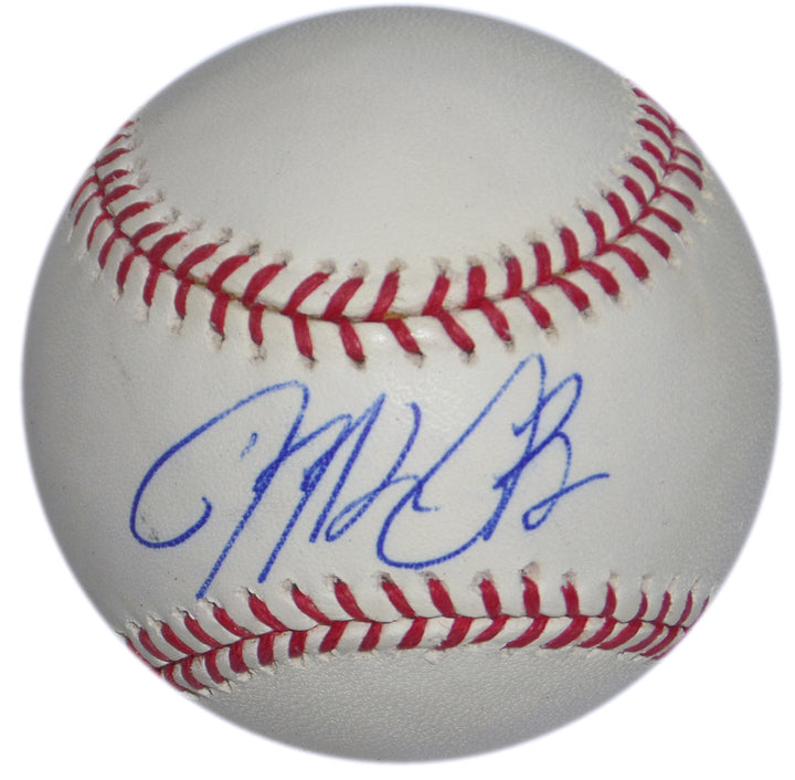 MICHAEL BOURN SIGNED BASEBALL CLEVELAND INDIANS BRAVES ASTRO PHILS MLB HOLO AUTO