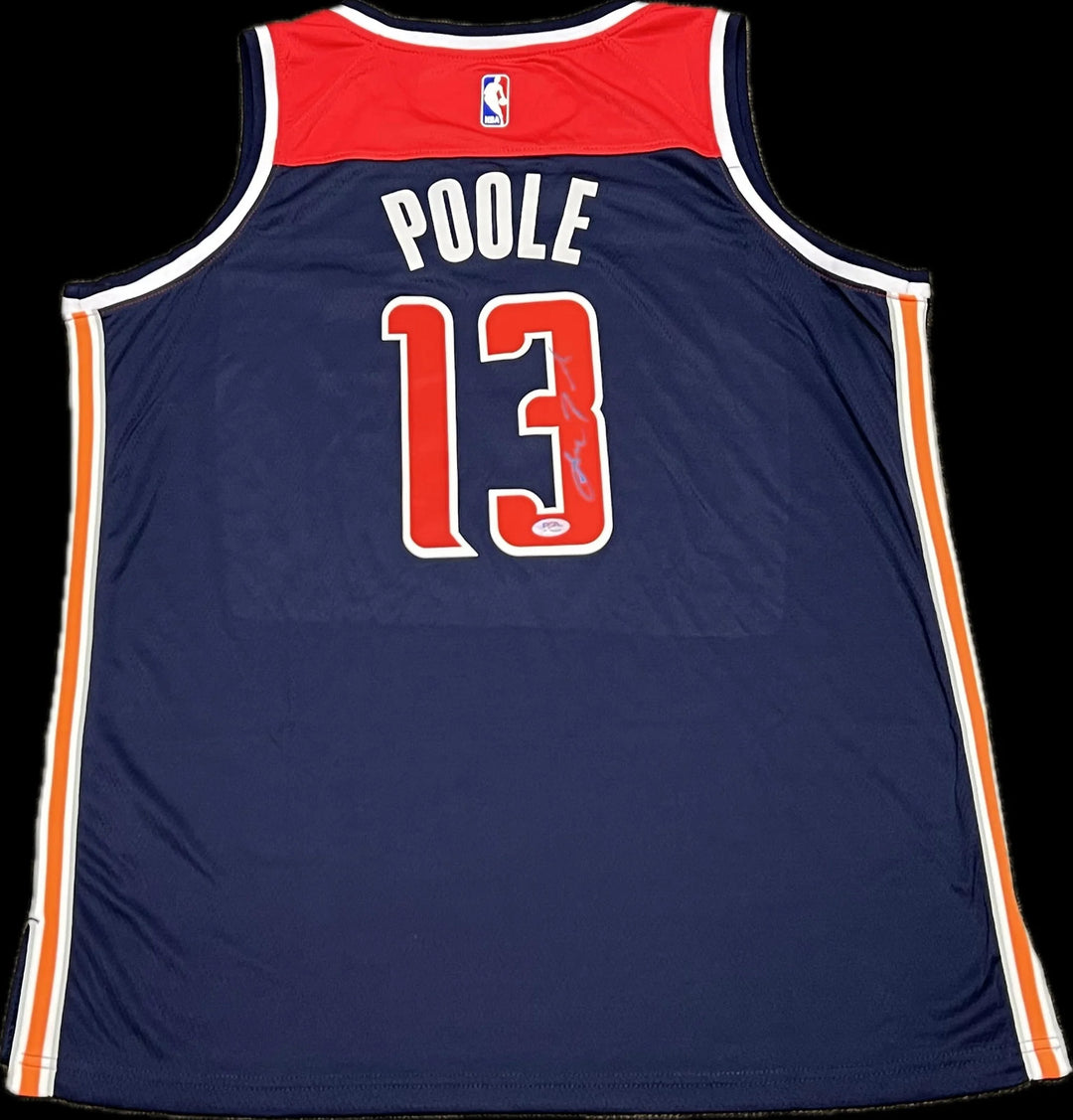 Jordan Poole Signed Jersey PSA Washington Wizards Autographed