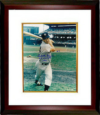 Clete Boyer signed New York Yankees 8x10 Photo Framed  WS Champs 1961 (deceased)