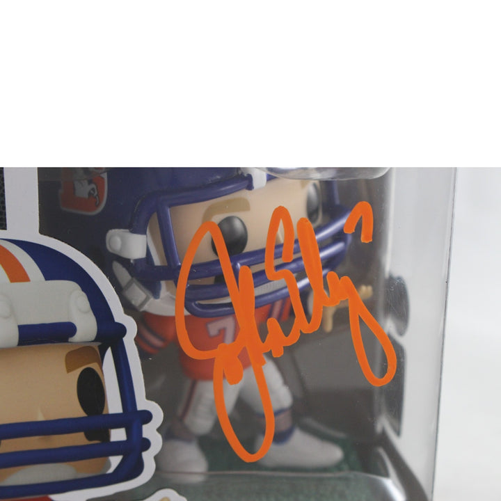 John Elway Autographed Denver Broncos Funko Pop! #332 Beckett Witness 55219