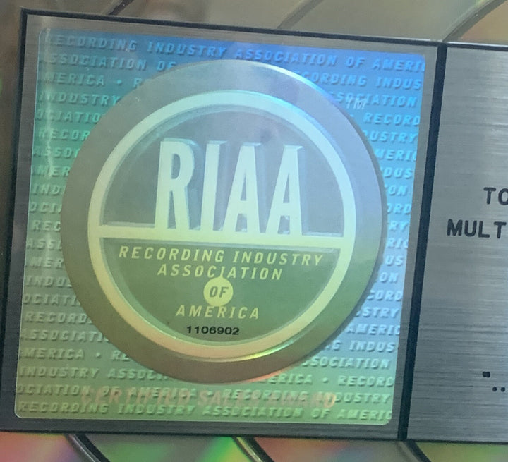 Britney Spears Original RIAA Multi Platinum Award Baby One More Time Jive Framed