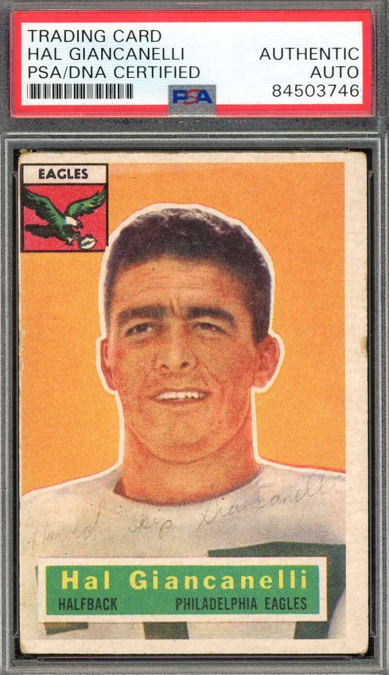 Hal Giancanelli PSA DNA Signed 1956 Topps Autograph