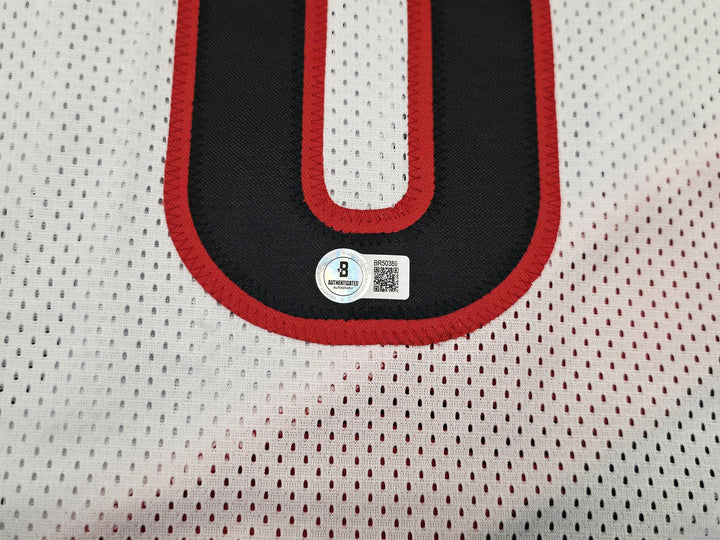 Portland Trail Blazers Damian Lillard Signed White Jersey Beckett
