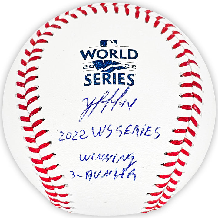 Yordan Alvarez Auto 2022 WS MLB Baseball Astros 2022 WS Winning 3-Run HR Beckett