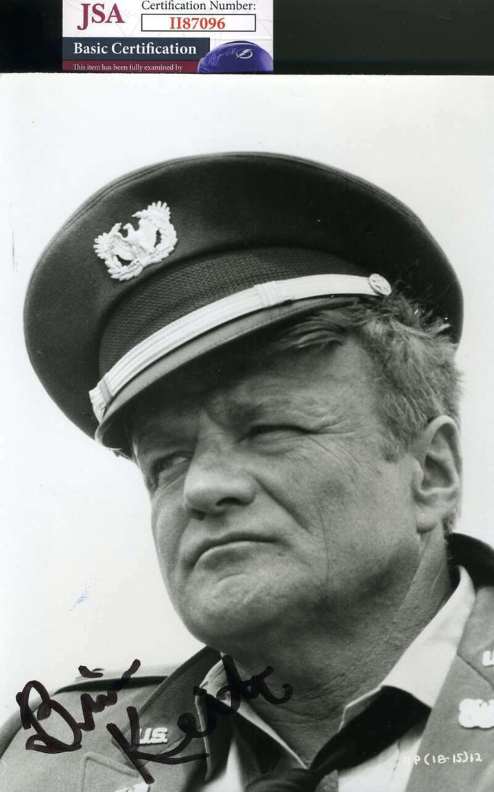 Brian Keith JSA Coa Signed 7x9 Photo Autograph