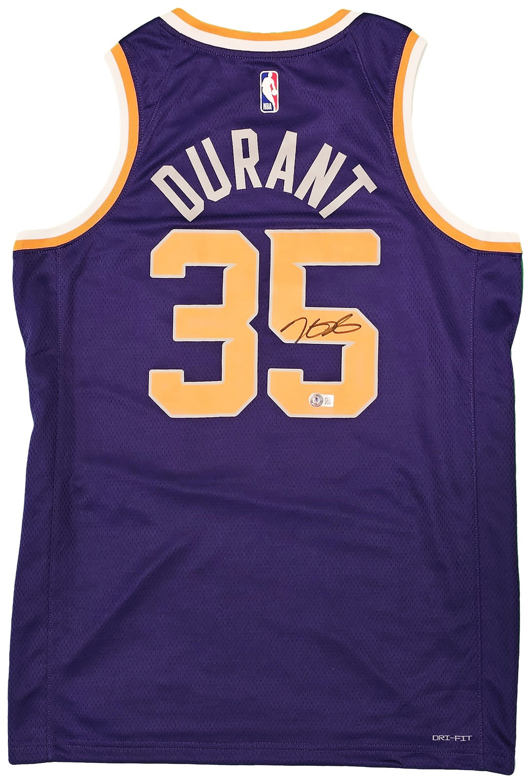 Phoenix Suns Kevin Durant Signed Purple Nike Icon Edition Jersey Size 48 Beckett