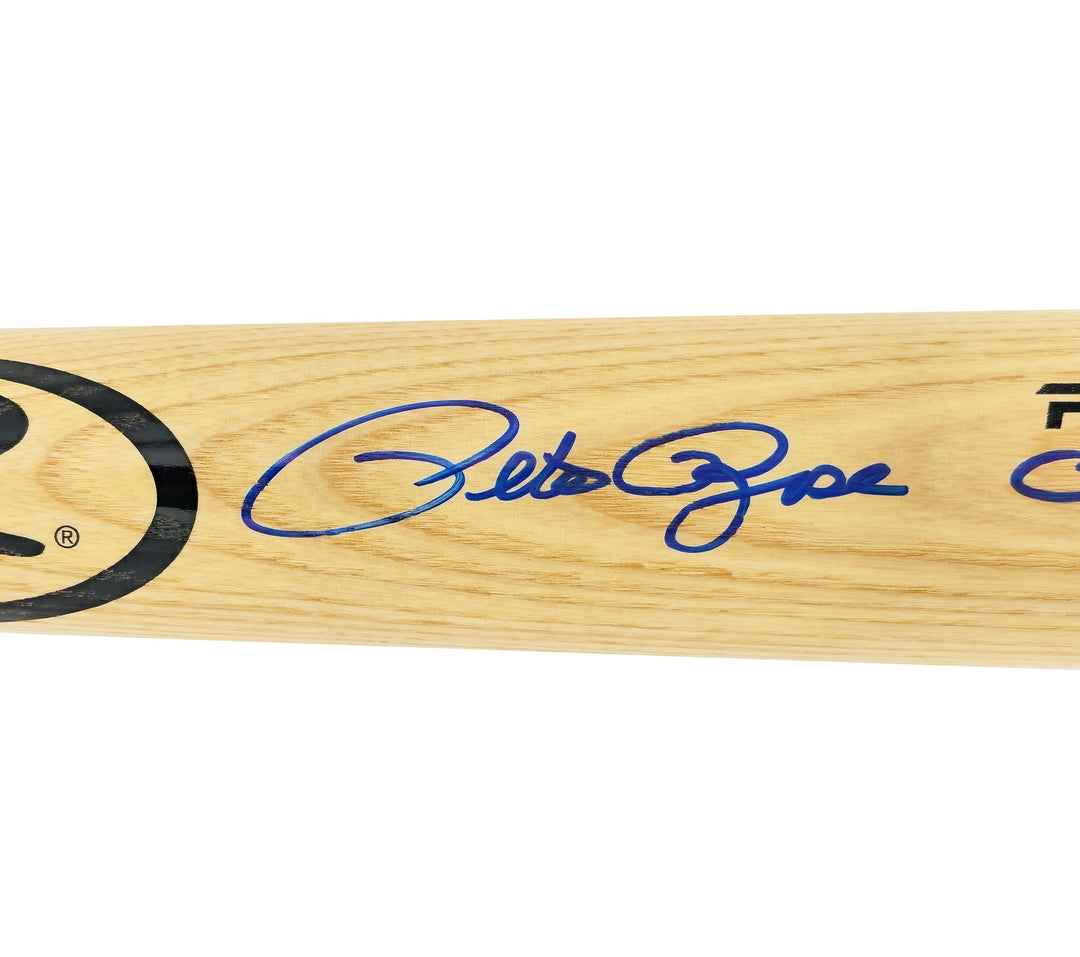 Pete Rose Signed Blonde Rawlings Pro Baseball Bat Reds "Charlie Hustle" PR Holo