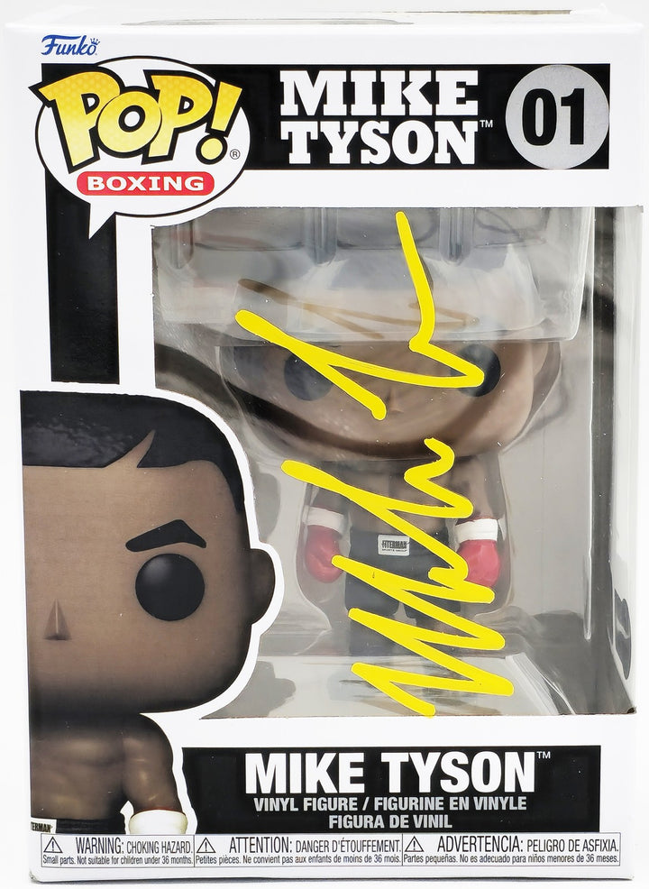 Mike Tyson Autographed Signed Funko Pop Vinyl Figurine #01 Beckett BAS QR