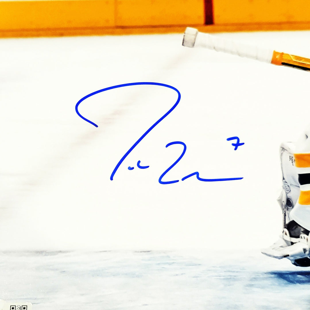 Jordan Eberle Signed 16x20 Photo Seattle Kraken Jumping Fanatics Holo
