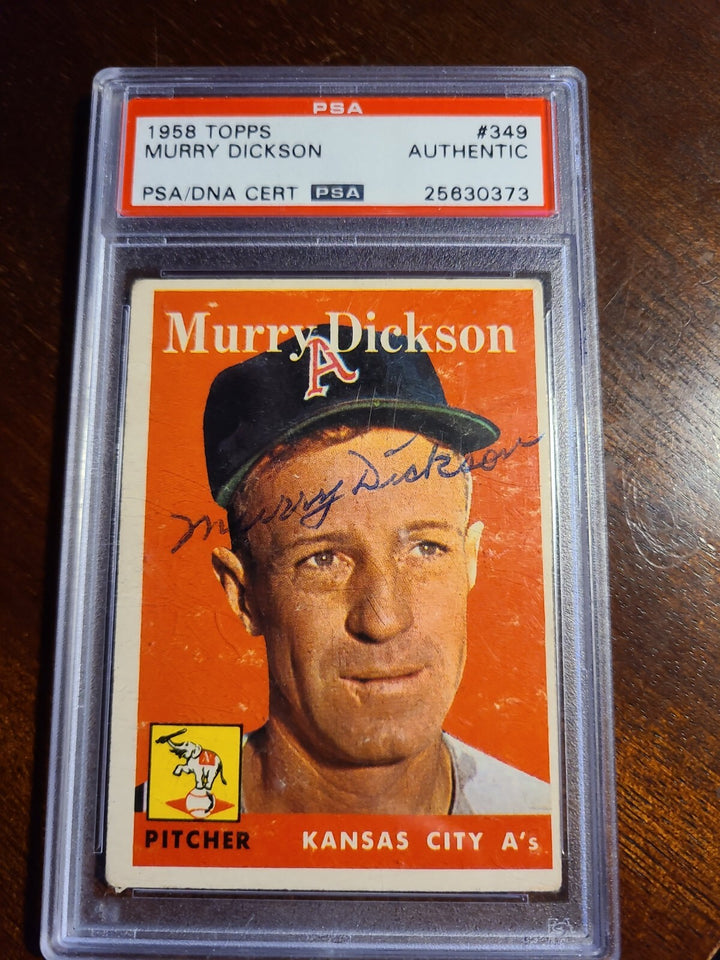 Murry Dickson PSA DNA Signed 1958 Topps Autograph