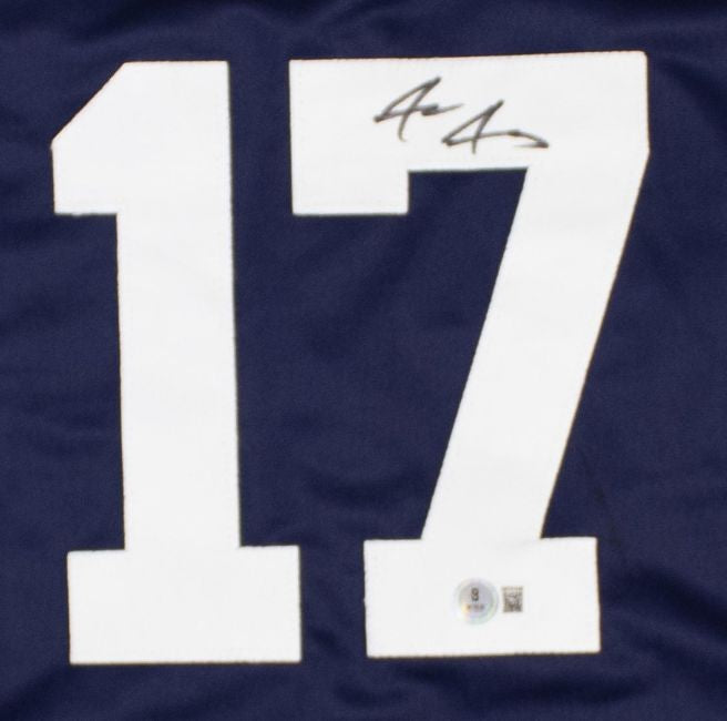 Jace Jung Detroit Signed Navy Baseball Jersey BAS