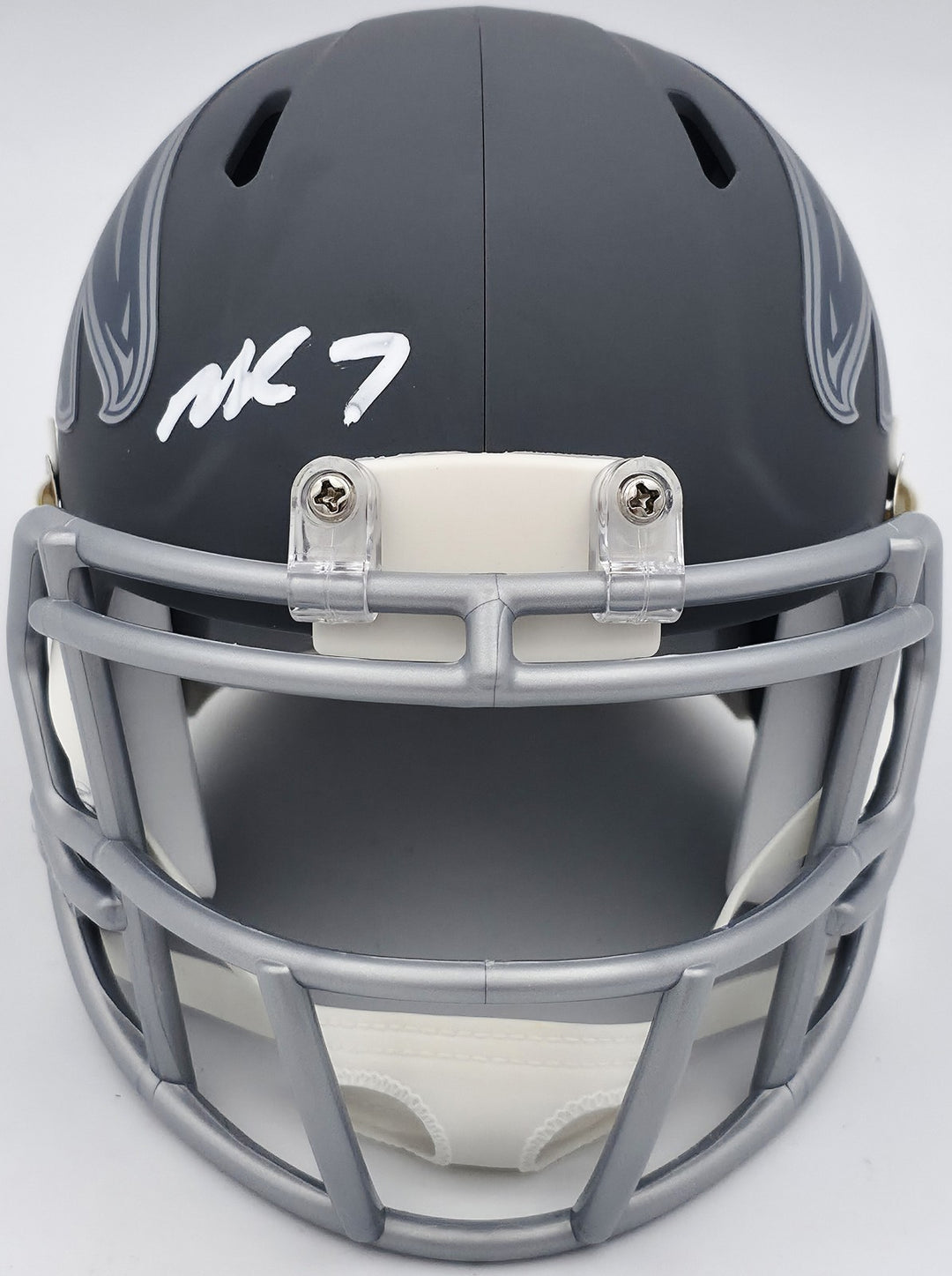 Michael Vick Signed Atlanta Falcons Slate Gray Speed Mini Helmet Beckett Witness