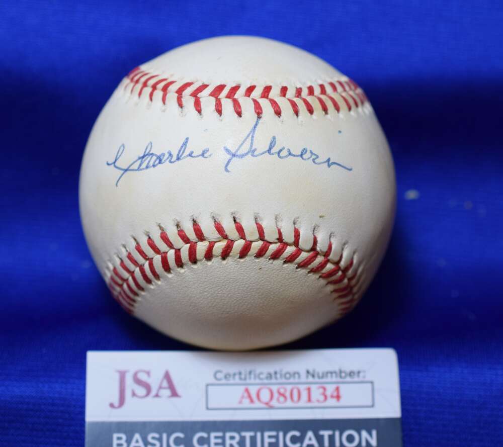 Charlie Silvera JSA Cert Signed American League OAL Autograph Baseball