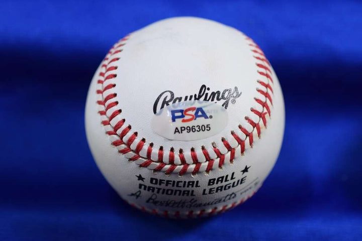 Tim Rock Raines PSA DNA Autograph National League ONL Signed Baseball