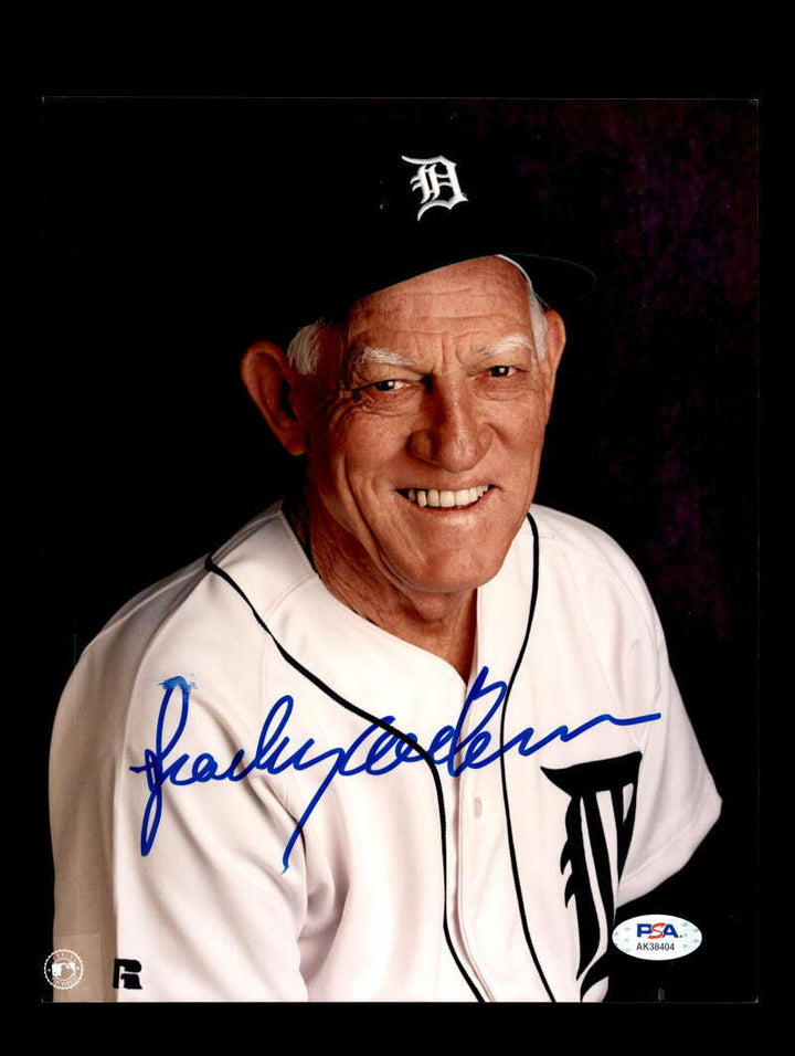 Sparky Anderson PSA DNA Signed 8x10 Photo Tigers Autograph