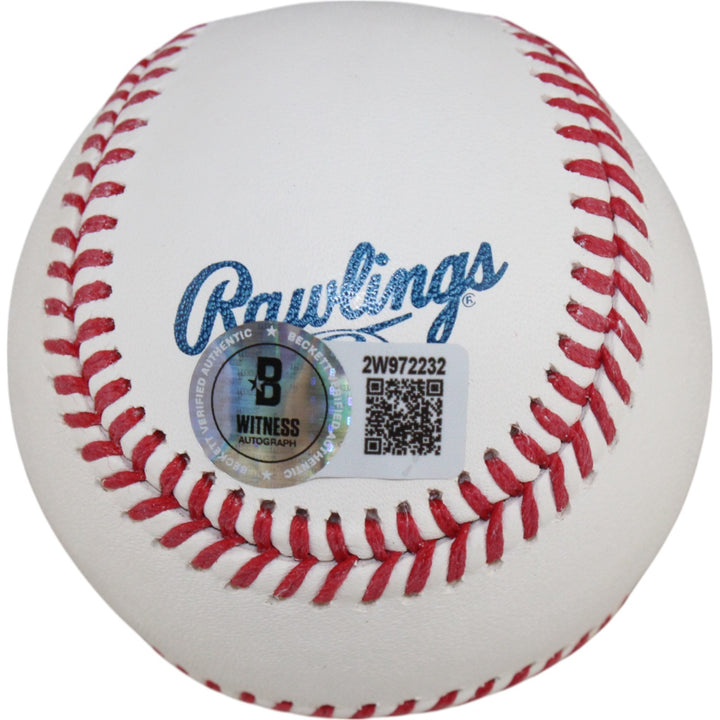 Jim Thome Autographed/Signed Cleveland Indians HOF OML Baseball Beckett 50928
