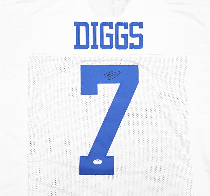 Dallas Cowboys Trevon Diggs Autographed Signed White Jersey PSA/DNA