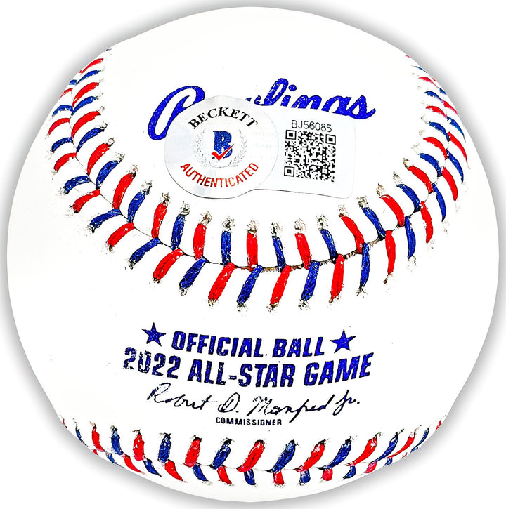 Mookie Betts Auto Official 2022 All Star Game Logo MLB Baseball Dodgers Beckett