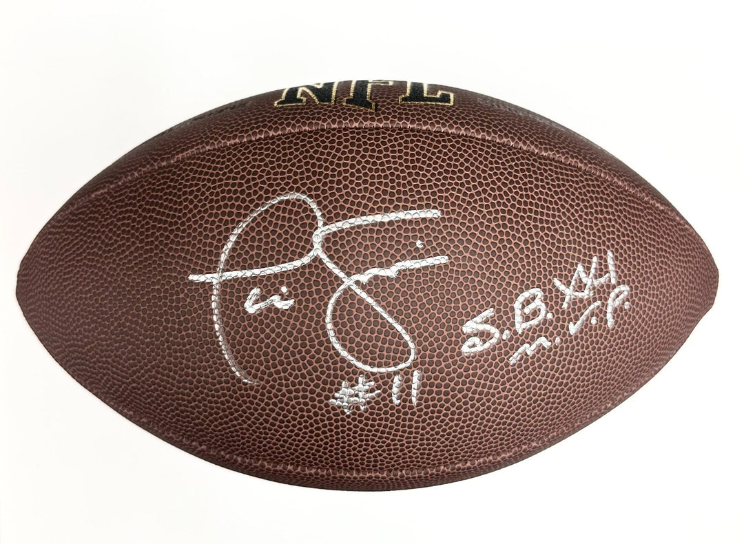 Phil Simms signed "SB XXI MVP" NFL Football NY Giants autograph (A)~ Beckett BAS