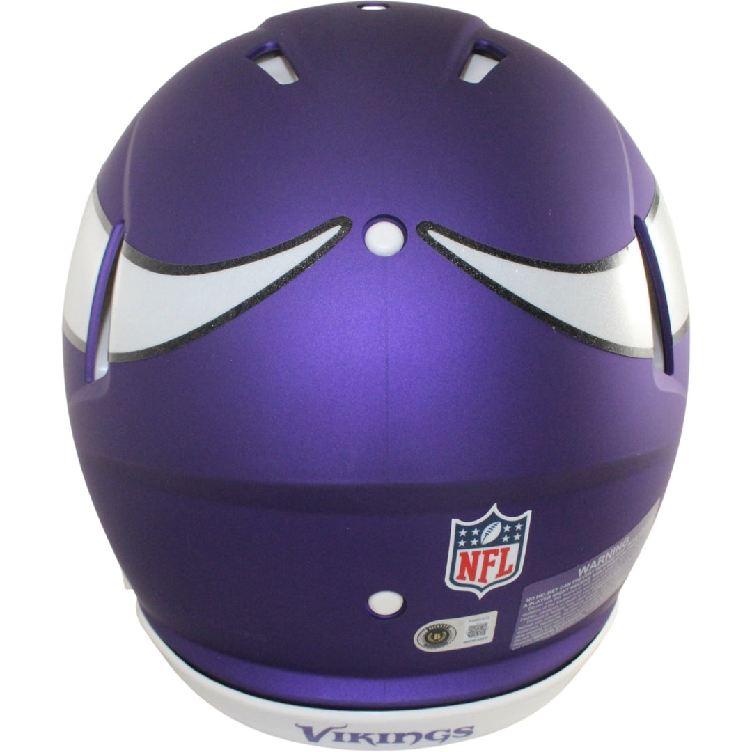 Justin Jefferson Autographed Minnesota Vikings Authentic Helmet Beckett W 57905
