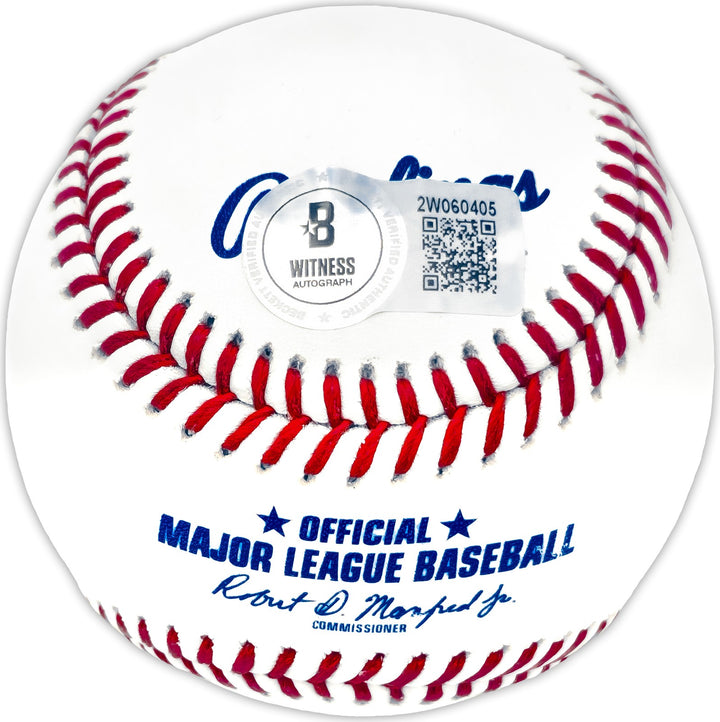 Trevor Hoffman Signed Official MLB Baseball San Diego Padres Beckett BAS Witness