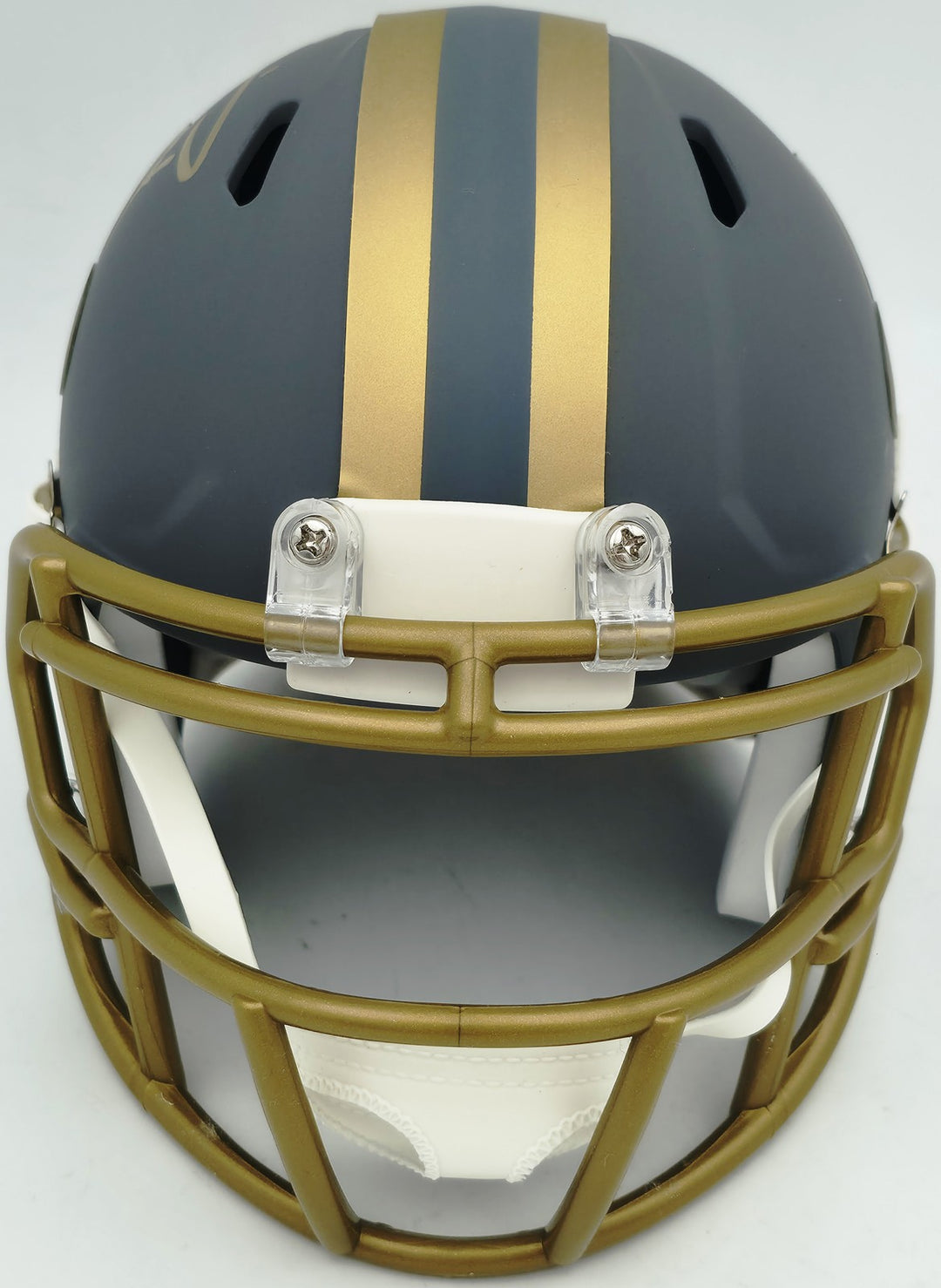 Ricky Williams Signed New Orleans Saints Slate Gray Speed Mini Helmet JSA