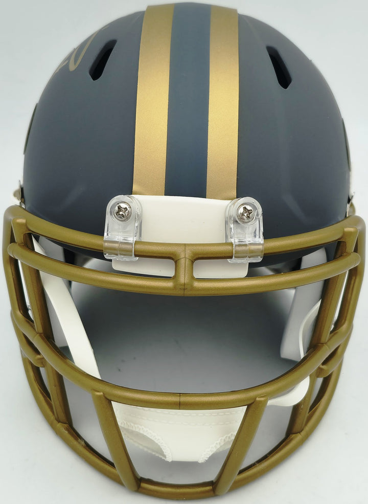 Ricky Williams Signed New Orleans Saints Slate Gray Speed Mini Helmet JSA