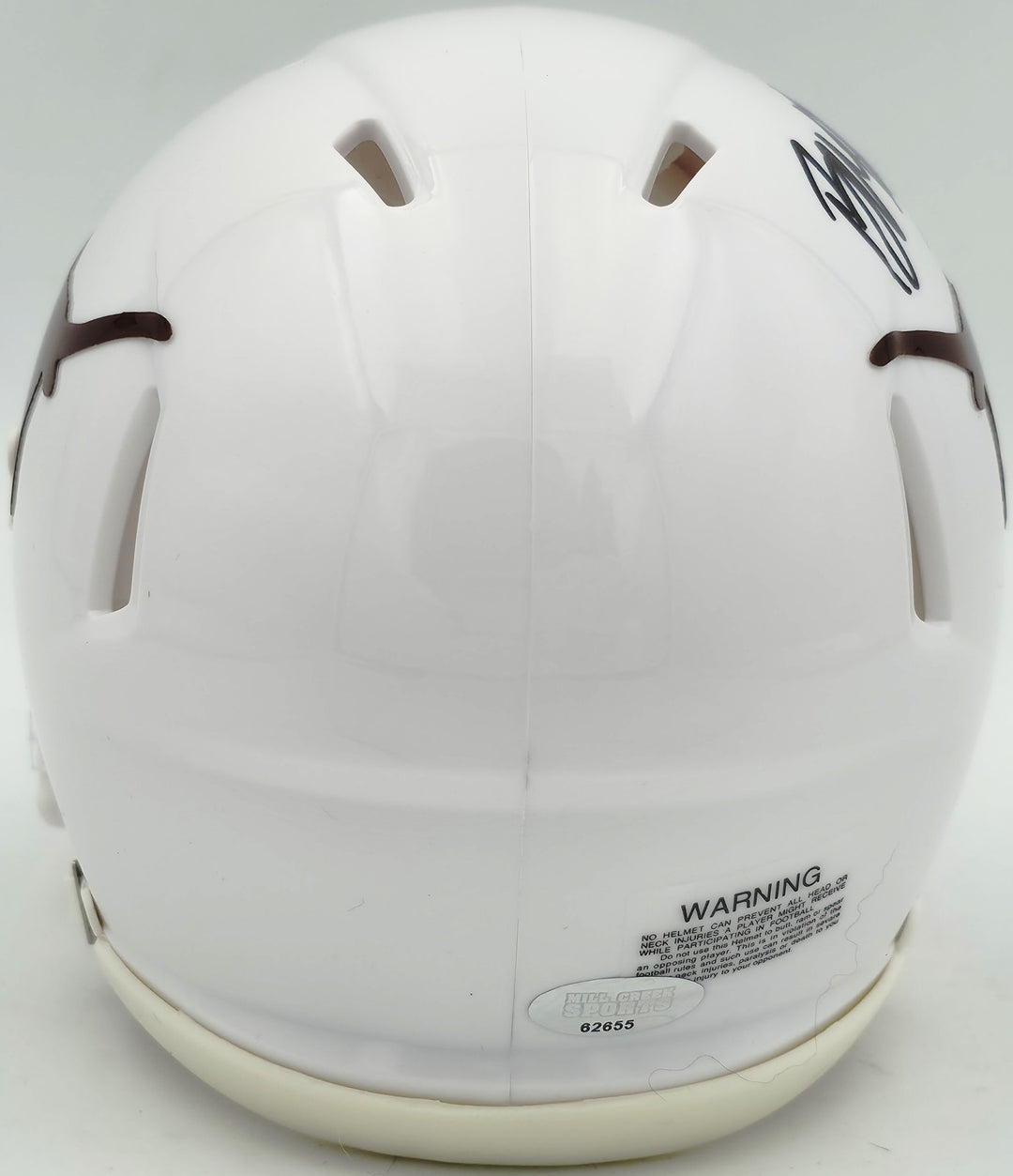 Byron Murphy II Signed Texas Longhorns White Speed Mini Helmet MCS Holo