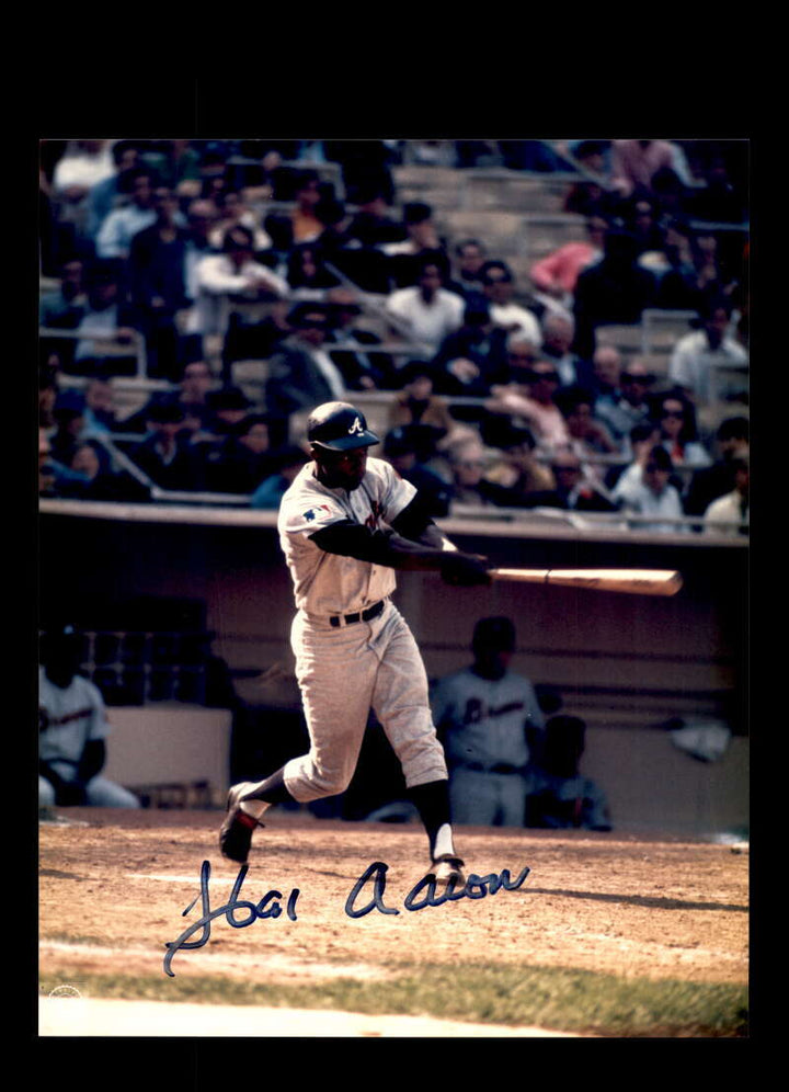 Hank Aaron JSA Coa Signed 8x10 Photo Autographed Braves