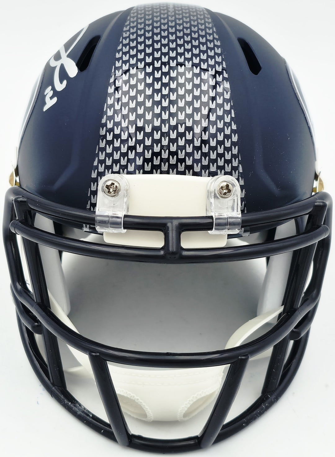 Sam Darnold Signed Seattle Seahawks Blue Speed Mini Helmet Beckett Witness