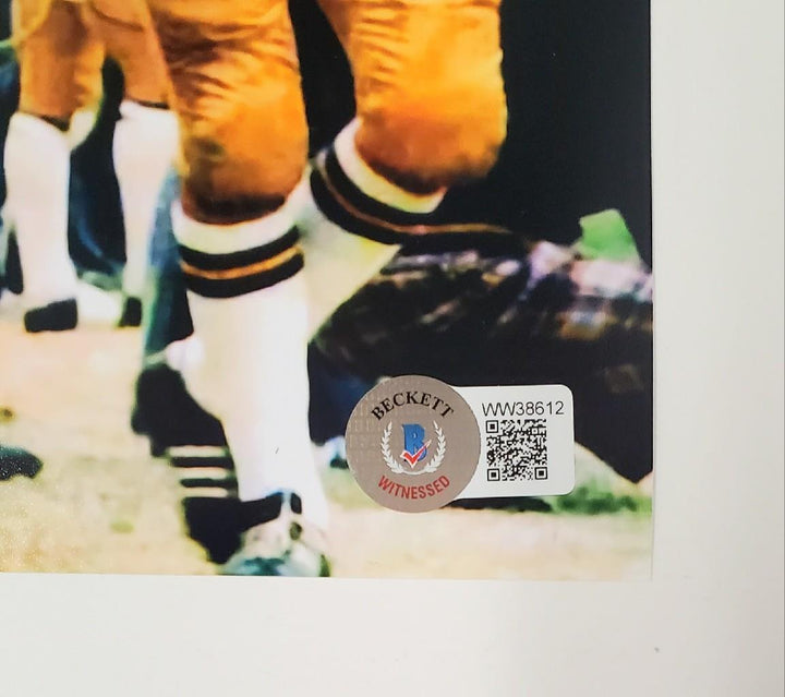 Rudy Ruettiger signed 8x10 photo Notre Dame silver ~ Beckett BAS Witness Holo