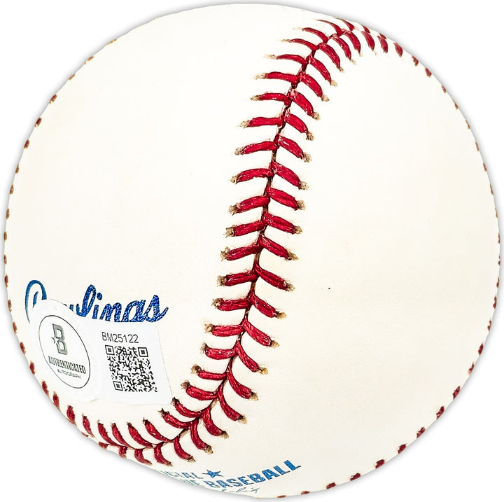 Ford "Moon" Mullen Signed MLB Baseball Philadelphia Phillies Beckett QR