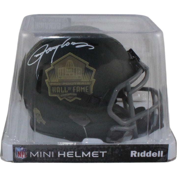 Lawrence Taylor Autographed NFL HOF 25 STS Mini Helmet Beckett Witness 55060